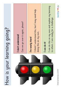 Assessment for Learning – traffic lights system
