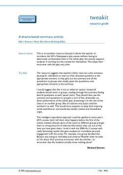 A drama-based summary activity