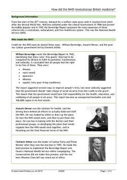 How did the NHS revolutionise British medicine?