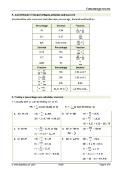 Percentage review
