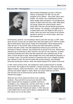 Marie Curie