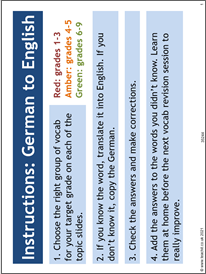 Healthy living vocab revision