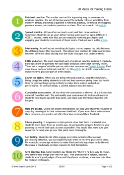 20 ideas for making it stick
