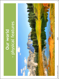 Our world - physical features