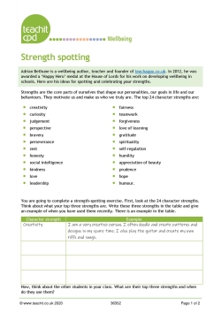 Strength spotting