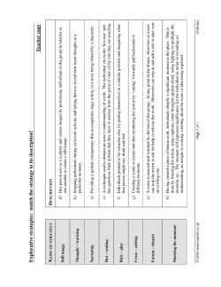 Explorative strategies - teacher's copy