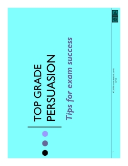 Top grade persuasion
