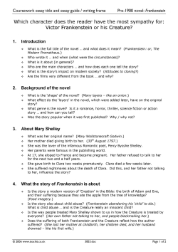 Essay title and writing frame/guide