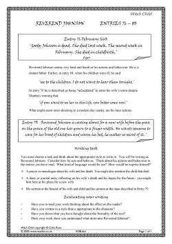 Exploring the character of Reverend Johnson