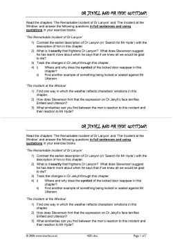 Questions on Chapters 6 and 7