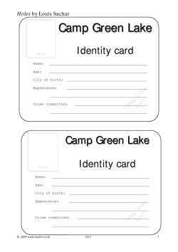 Camp Green Lake ID card