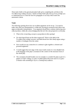 Excellent essay writing Excellent essay writing