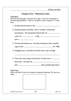 Chapter 4 - Getting to know Crooks Chapter 4 - Getting to know Crooks