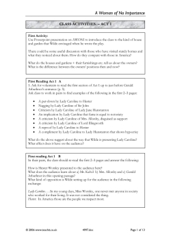 Comprehensive set of class activities