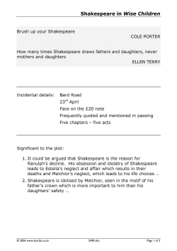 Shakespeare in Wise Children