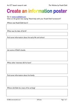 An ICT based research task