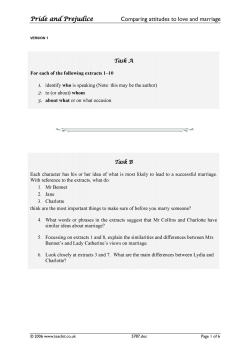 Comparing attitudes to love and marriage Comparing attitudes to love and marriage
