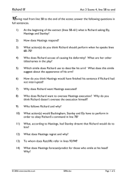 Act 3 Scene 4 (lines 58 to end) - comprehension questions