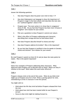 Act 5 Scene 1 questions and tasks