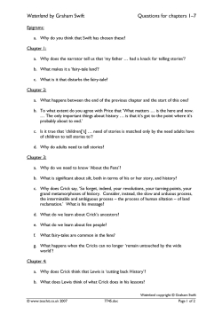 Questions on chapters 1-7