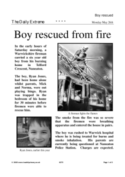 Boy rescued