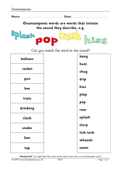 Onomatopoeia Onomatopoeia