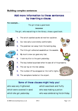Building complex sentences