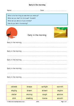 Early in the morning