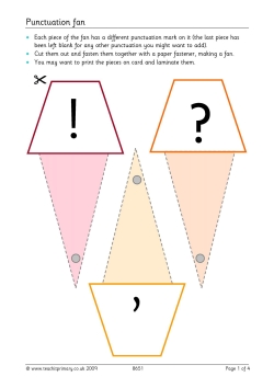 Punctuation fan