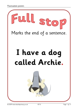 Punctuation posters