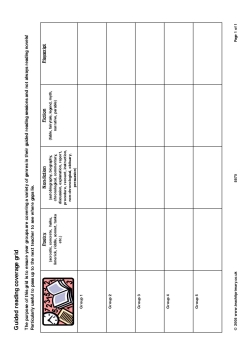 Guided reading coverage grid
