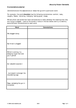 Connotations starter