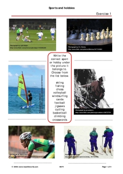Sports and hobbies